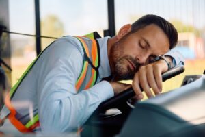 A bus driver asleep at the wheel. Can I sue a city or public transit authority after a bus accident?